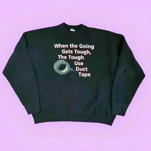 Vintage duct tape crewneck